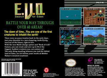 E.V.O. - Search for Eden (USA) box cover back